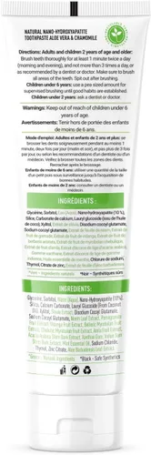 Vista 9 de Pasta dental natural sin flúor - Nano hidroxiapatita, remineralizante, para dientes sensibles, blanqueadora y tubo de cero desperdicio - Recomendada