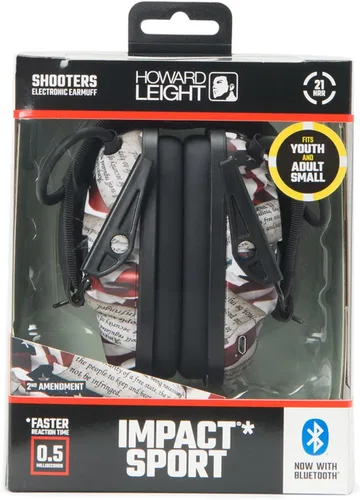Vista 9 de Howard Leight Impact Sport - Orejera Bluetooth para disparar, color negro, atenuación de ruido de 21 dB, unisex para jóvenes y adultos