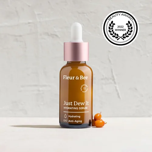 Vista 6 de Fleur & Bee - Suero facial hidratante y antienvejecimiento con ingredientes naturales, 100% veganos, suero de ácido hialurónico para pieles