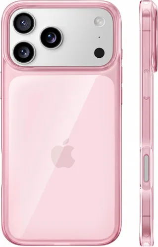 Vista 17 de TORRAS Funda para iPhone 18 Pro Crystal Borgoña, antiamarilleamiento 6.3" Borgoña transparente