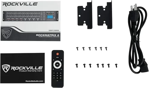 Vista 8 de Rockville Amplificador de fuente múltiple de matriz de 4 zonas+20 altavoces de techo blancos de 8 "70v