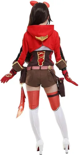 Vista 5 de Cosplay.fm Disfraz de juego para mujer, disfraz de gamuza empalmada