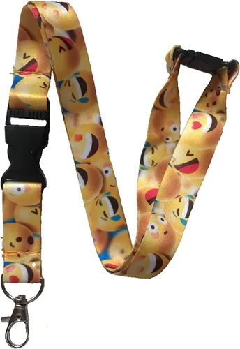 Vista 4 de Cordones de cuello divertidos de tamaño infantil con separación de seguridad, hechos exclusivamente para niños Bee Kind