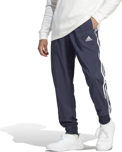 Vista 2 de adidas Aeroready Essentials - Pantalones tejidos con puños de 3 rayas para hombre