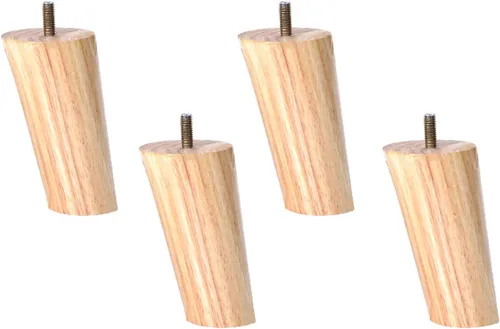 Vista 10 de M8 - Patas oblicuas de madera maciza para muebles, patas de mesa, patas de soporte para sofá, 3.1-27.6 in, para mueble de TV, escritorio, mesa