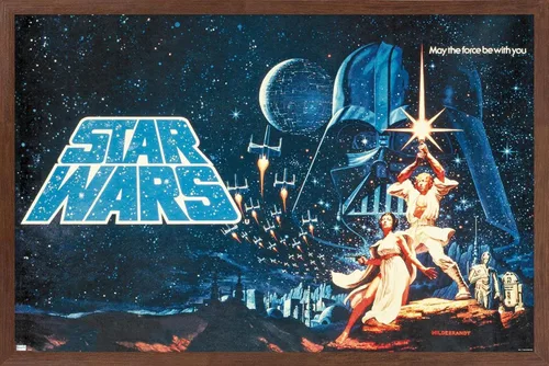 Vista 7 de Star Wars: A New Hope - Póster de pared horizontal, 34 pulgadas de largo x 22.4 pulgadas de ancho, versión premium sin marco