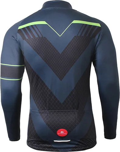 Vista 3 de MR Strgao - Chaqueta térmica de invierno para hombre, a prueba de viento, manga larga, para ciclismo