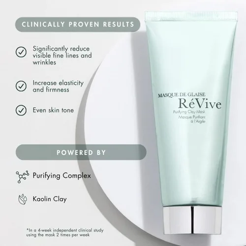 Vista 3 de RéVive, Masque De Glaise Máscara de arcilla purificante, 2.5 oz