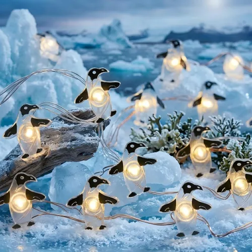 Vista 9 de Cadena de luces con estrellas, 30 LED de cristal, funciona con pilas, 10 pies, decoración para dormitorio