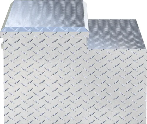 Vista 8 de UWS EC20501 Caja de herramientas con tapa de cubierta de tonel seguro de aluminio de pared gruesa de 48 pulgadas, tapa RigidCore
