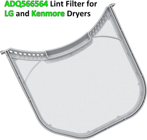 Vista 9 de ADQ566564 - Filtro de pelusa de repuesto para secadoras LG y Kenmore, trampa de pantalla de pelusa ultra duradera, borde sin sello de fieltro