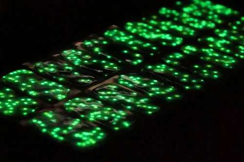 Vista 6 de 22 tiras de esmalte de uñas de gel semicuradas de alta calidad con accesorios de aplicación (confeti brillante en la oscuridad)