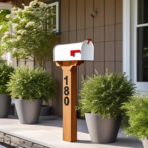 Vista 6 de Números de casa autoadhesivos – Números de puerta de acero inoxidable de 6 pulgadas para exteriores – Número de casa grande y moderno, número