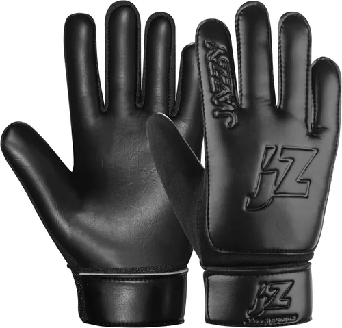 Vista 9 de Guantes de portero de fútbol para niños y jóvenes, guantes de portero antideslizantes con palma de látex de 4 mm y fuerte agarre, protección doble