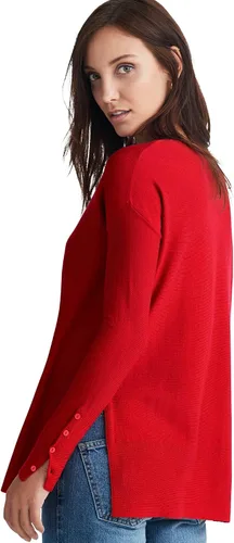 Vista 6 de Ellos Suéter tipo túnica con cuello barco para mujer de talla grande