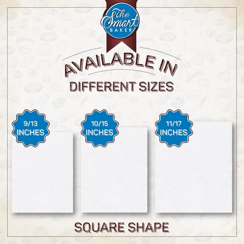 Vista 7 de The Smart Baker, hojas de papel de pergamino precortadas, S, Blanco