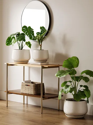 Vista 5 de LE TAUCI Macetas de cerámica, juego de 2, macetas de 10 + 12 pulgadas, macetas elegantes para plantas de interior, maceta resistente con orificio