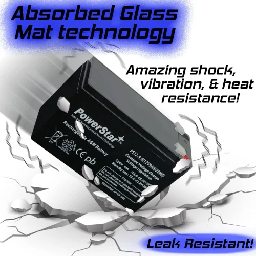 Vista 9 de PowerStar Reemplazo Power-Sonic PS-1290 Batería recargable SLA de 12 voltios 9 amperios hora (terminales F2)