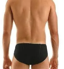 Vista 5 de AnNafi Langot - Ropa interior tradicional india Langoti para hombre, ropa interior de algodón para hombre, ropa interior negra y crema