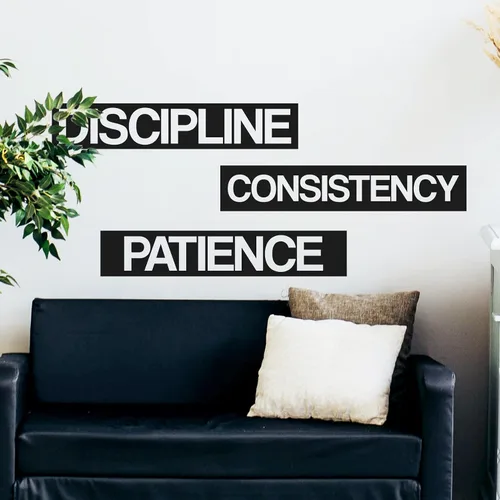 Vista 12 de Calcomanía motivacional e inspiradora para pared de oficina, citas de vinilo para negocios, trabajo en equipo, palabras y decir decoración positiva