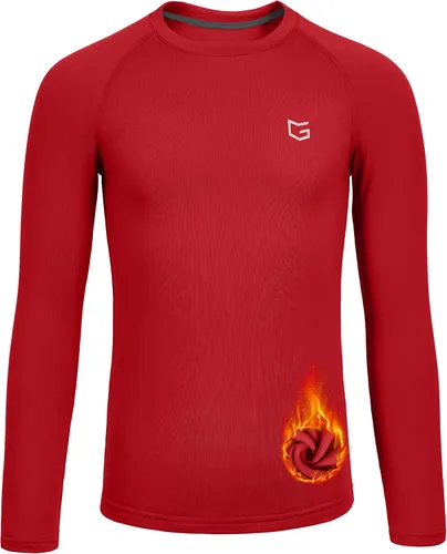 Vista 6 de G Gradual Camiseta Térmica de Compresión para Niños Jóvenes de Manga Larga con Forro Polar Camiseta Interior para Niños Fútbol Americano Béisbol