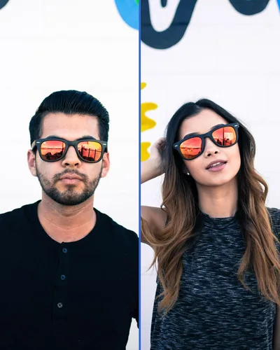 Vista 5 de Foldies Classic - lentes de sol polarizados y plegables con gamuza de limpieza y funda de piel
