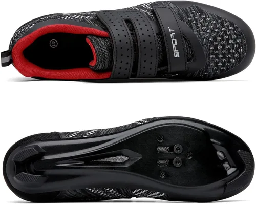 Vista 3 de ULTIANT Zapatos de ciclismo para hombre y mujer, compatibles con Peloton Road Bike Zapatos de ciclismo con aspecto Delta Cleats para interiores
