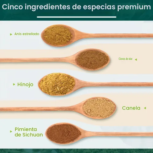 Vista 3 de Soeos Polvo chino de cinco especias, 1 onza, mezcla auténtica de cinco