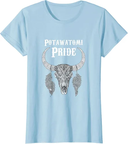 Vista 28 de Potawatomi Pride Tribe Native American Indian Buffalo Camiseta