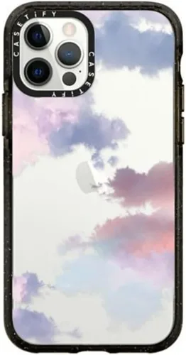 Vista 30 de Funda CASETiFY Impact Case para iPhone 12 / iPhone 12 Pro - Aries Moross - Sticker - Negro Transparente