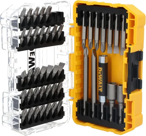 Vista 9 de DEWALT Juego de puntas de destornillador con estuche resistente, 45 piezas (DW2166), juego de destornillado gris/plata con estuche resistente