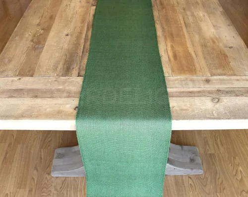 Vista 4 de CleverDelights Rollo de arpillera verde de 12 pulgadas, bordes acabados, 5 yardas, tela de arpillera de yute