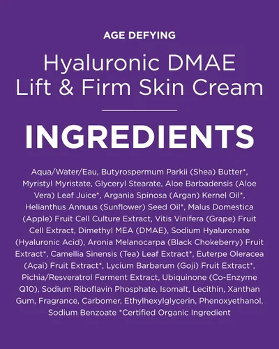 Vista 8 de Andalou Naturals Crema Hidratante para la Cara con Ácido Hialurónico y DMAE Crema Antienvejecimiento para la Cara con Ácido Hialurónico Ayuda a