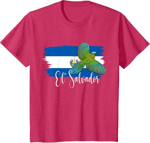Vista 76 de Camiseta con la bandera de El Salvador, mapa de El Salvador, camiseta de Salvador para mujer, Negro