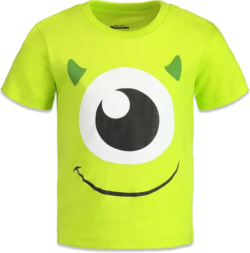 Vista 4 de Disney Pixar Monsters Inc. Mike Lightning McQueen Sully Incredibles - Camiseta (4 unidades)