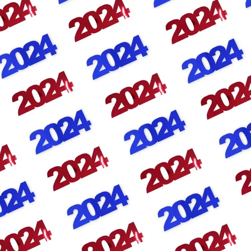 Vista 22 de Confetti Year 2024 Negro, Azul Royal Combo - 2 bolsas de media onza (1 oz)