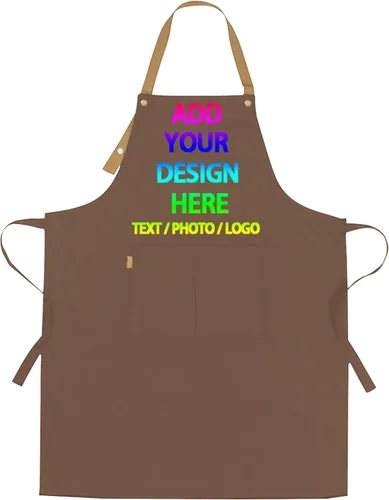 Vista 31 de Delantal personalizado personalizado para mujeres/hombres, delantales de cocina ajustables para estilistas de peluquería, delantales impermeables