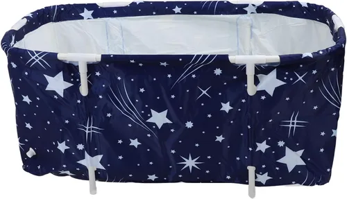 Vista 6 de Portable Bathtub, Multifunctional, Foldable Bathtub for Adults and Space Saving PVC, 47.2 x 21.7 x 19.7 Inches (Full Stars)