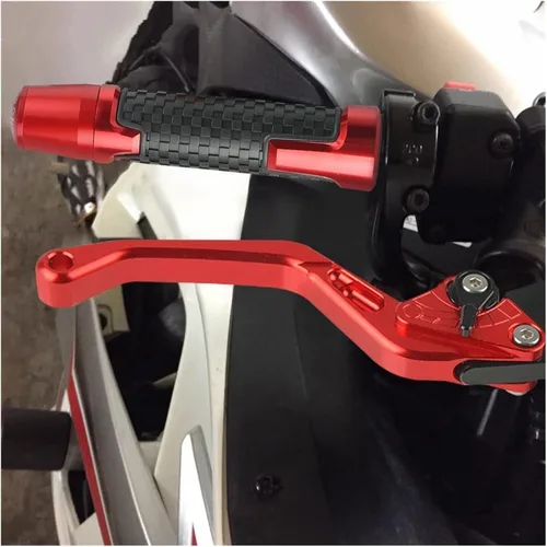 Vista 4 de Palancas de freno Accesorios de motocicleta CNC Palancas de embrague de freno Manillar Manillar Agarres extremos para Yamaha XT660R XT 660R