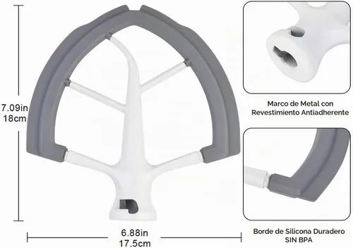Vista 4 de Roabertic - Batidor de borde flexible para batidora KitchenAid