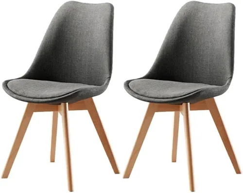 Vista 13 de Sillas de comedor modernas, silla lateral tapizada para el hogar, silla auxiliar para sala de conferencias, silla de comedor, silla de comedor sin