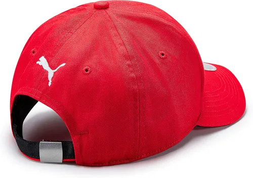 Vista 3 de Scuderia Ferrari - Sombrero Clásico - Unisex Embroidered logo, Scudetto shield logo on crown, Contrast sandwich peak, Rear strap with metal clasp