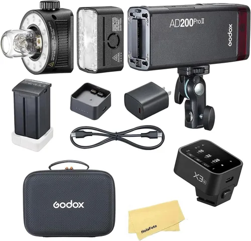Vista 11 de Godox Flash de bolsillo AD200 Pro II con disparador de flash X3C