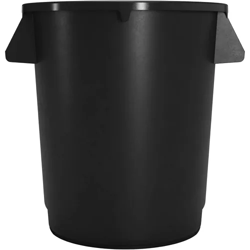 Vista 2 de SPARTA Bronco - Contenedor de basura redondo para desechos, 10 galones, color negro, paquete de 6
