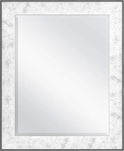 Vista 13 de MCS ovalados de plata, Beaded Espejo de pared, 21-Inch by 31-inch