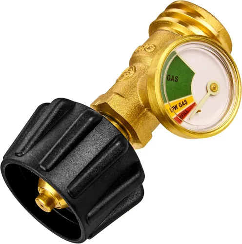 Vista 5 de Flame King Tanque de propano de acero de 40 libras + indicador de nivel de medidor de tanque de propano