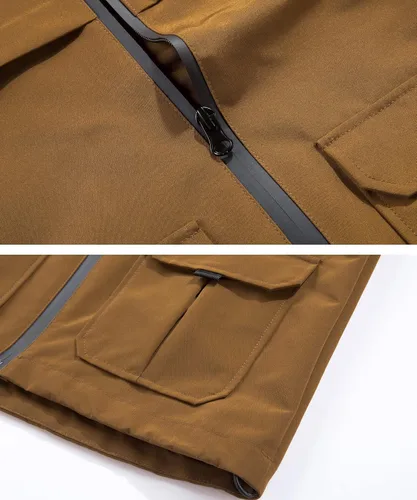 Vista 5 de Hiheart Chaqueta impermeable con capucha para niños, rompevientos ligera para exteriores