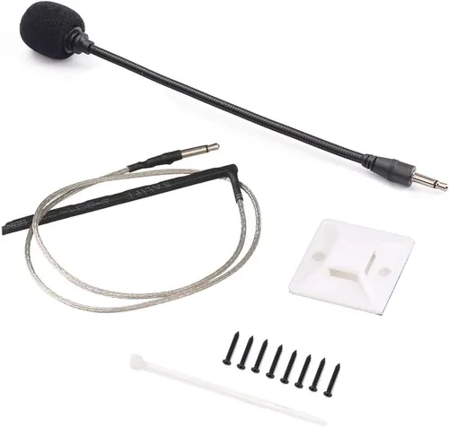 Vista 4 de Afinador de pastilla de preamplificador de guitarra acústica, 5 bandas PRENER-PM, ecualizador, sintonizador de pastilla piezoeléctrica con micrófono