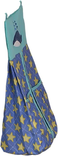 Vista 3 de Bolsa organizadora apiladora de pañales para cuna de bebé, diseño de ballena azul, 1 unidad, organizador de pañales de bebé de gran capacidad