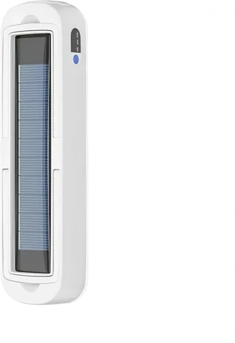 Vista 9 de Linterna solar recargable para campamento, 2000 lúmenes, 4 modos de luz, carga solar y USB (negro)
